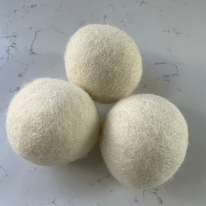 Set of 3 wool dryer balls